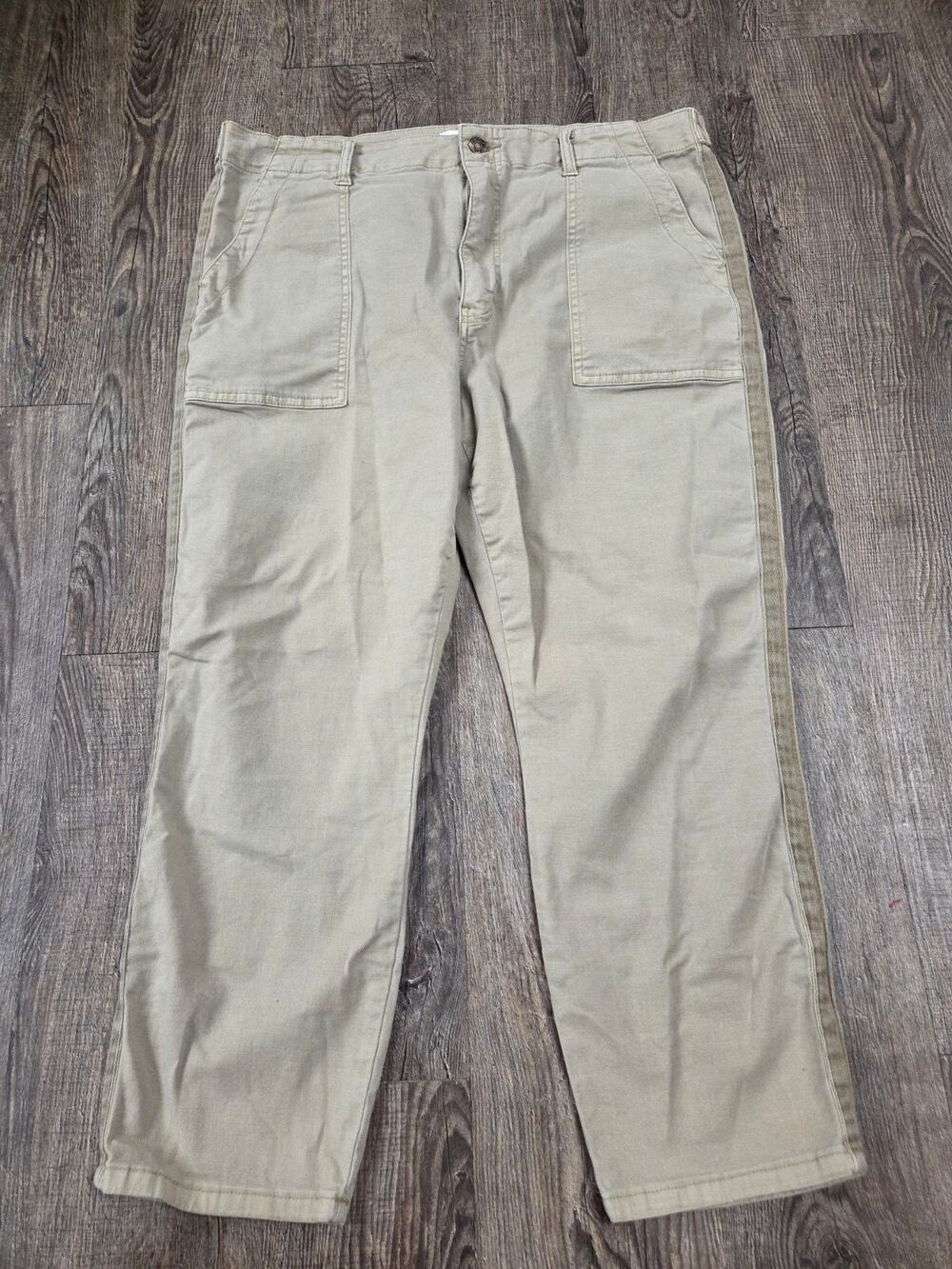 PISTOLA Khaki Ashton Pants Size 33 Cropped Ankle P6735